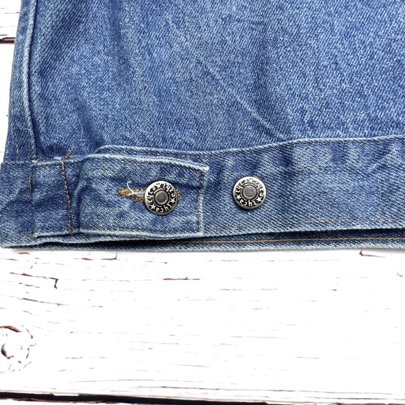 ↪️(relisted!)VINTAGE•RARE•own your! |•CURVES•| A of M Oversized Denim Jean Jacke - Picture 10 of 16